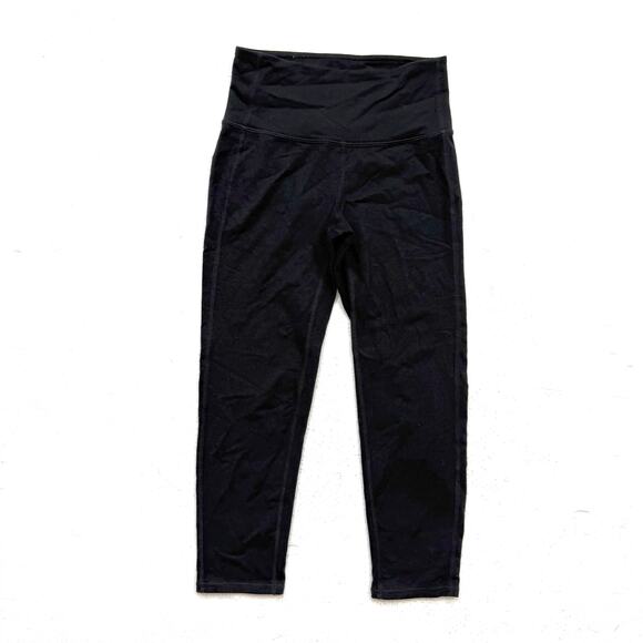Athleta Black High Rise Crop Leggings XXS - Picture 1 of 5